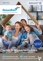 GesundheitPlus Magazin - auf dem Cover, glückliche Familie mit zwei Kindern